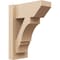 Ekena Millwork 6-in W x 12-in D x 16-in H Balboa Slat Rough Cedar Woodgrain TimberThane Outlooker, Primed Tan OUTUR060X12X16BOA24RCPR - alternate 1